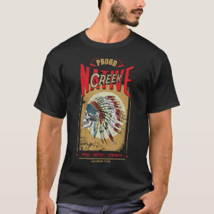 T-shirt tribu amérindienne guerrière de Creek Fière