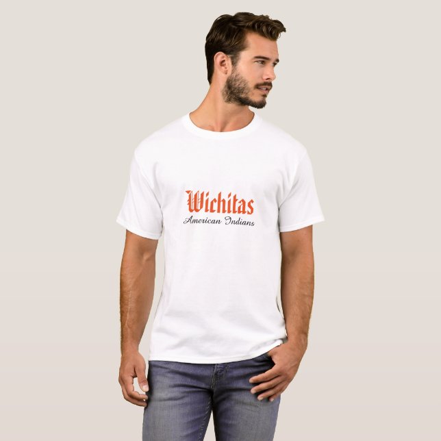 T-shirt Tribu d'Amérindiens Wichitas (Devant entier)