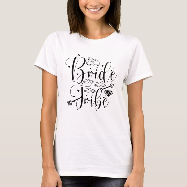 T-shirt Tribu de la mariée (Devant)