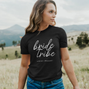 T-shirt Tribu de la mariée Demoiselle d'honneur moderne
