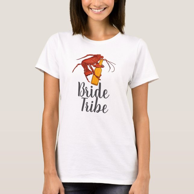 T-shirt Tribu de la mariée Enterrement de vie de jeune fil (Devant)