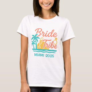 T-shirt Tribu de la Mariée Nom et Date Personnalisés Enter