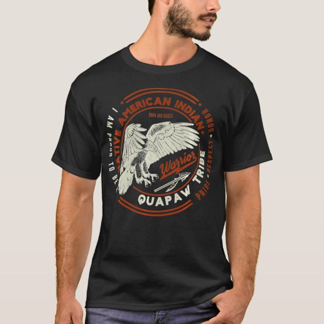 T-shirt Tribu des Quapaw Amérindiens Fière du respect (Devant)