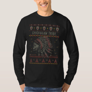 T-shirt Tribu indienne américaine Chickasaw Noël laid
