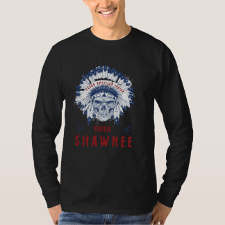 T-shirt Tribu indienne américaine Shawnee Crâne indigène C
