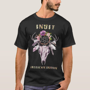 T-shirt Tribu inuit-américaine indienne BOHO Floral Retr