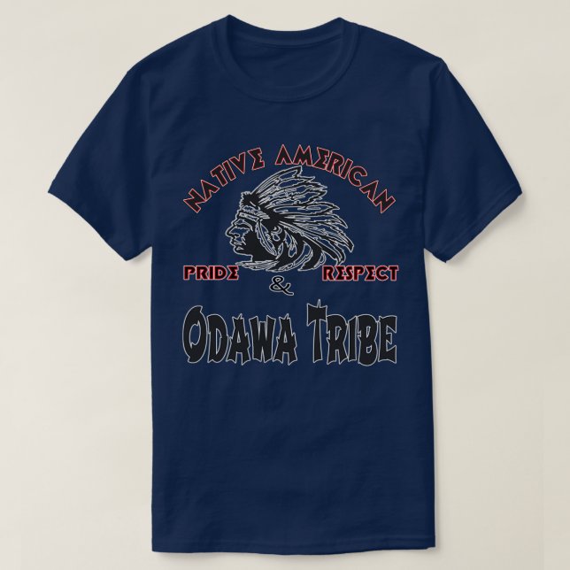 T-shirt Tribu Odawa amérindienne  (Design devant)