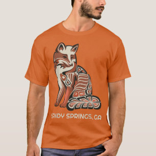 T-shirt Tribu rouge pour Sandy Springs Géorgie Amérindien