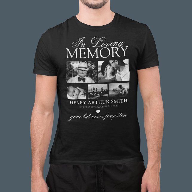 T-shirt Tribute Photo en Mémoire Affectueuse (Créateur téléchargé)