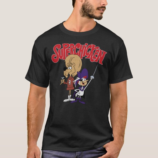 T-shirt Tribute to Jay Ward&x27;s Classic &quot;Super Chic (Devant)