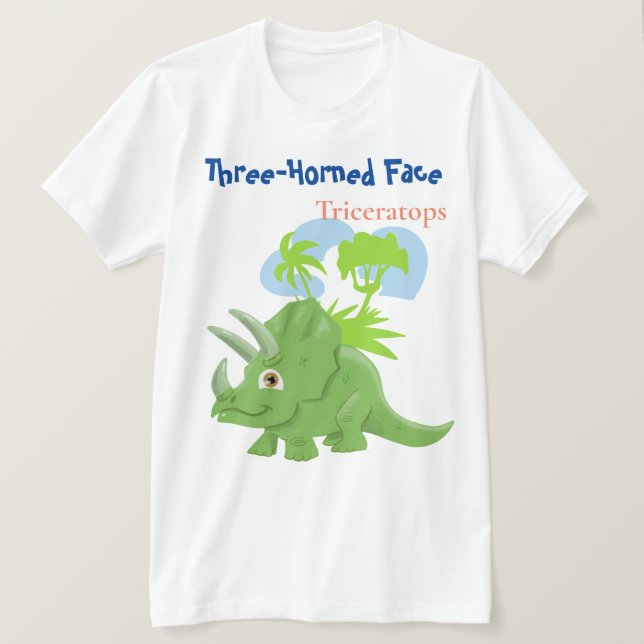 T-shirt Tricératops (Design devant)