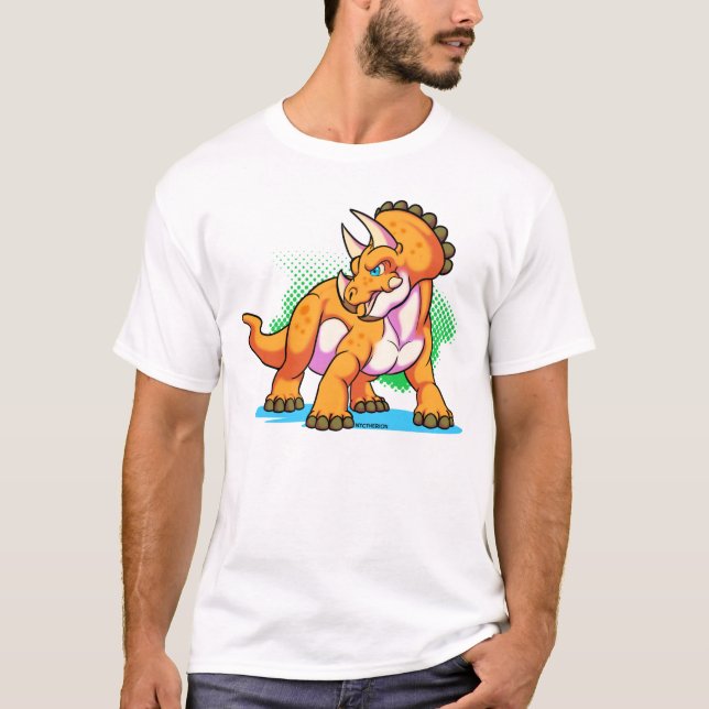 T-shirt Triceratops de bébé (Devant)
