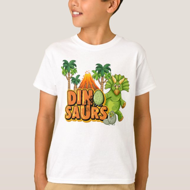 T-shirt Triceratops Dinosaure (Devant)