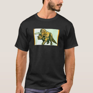 T-shirt Tricératops : L'huile inspirée par Pastel
