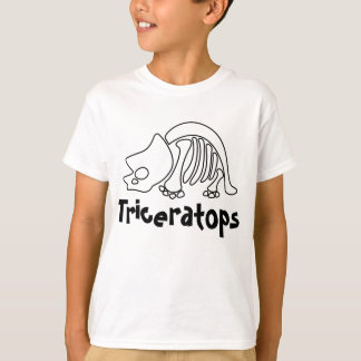 T-shirt Tricératops Skeleton