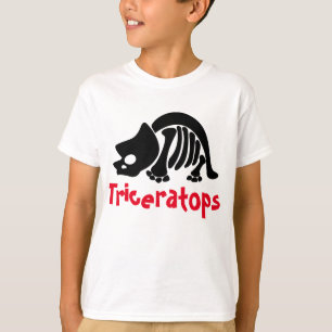 T-shirt Tricératops Skeleton