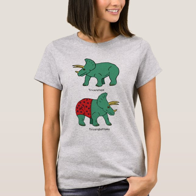 T-shirt Triceratops & Tricerabottoms (Devant)