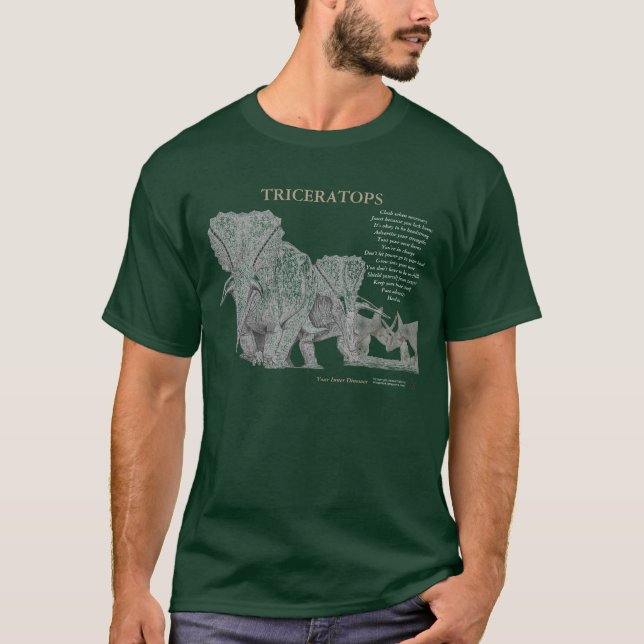T-shirt Triceratops votre chemise intérieure Greg Paul 2 (Devant)