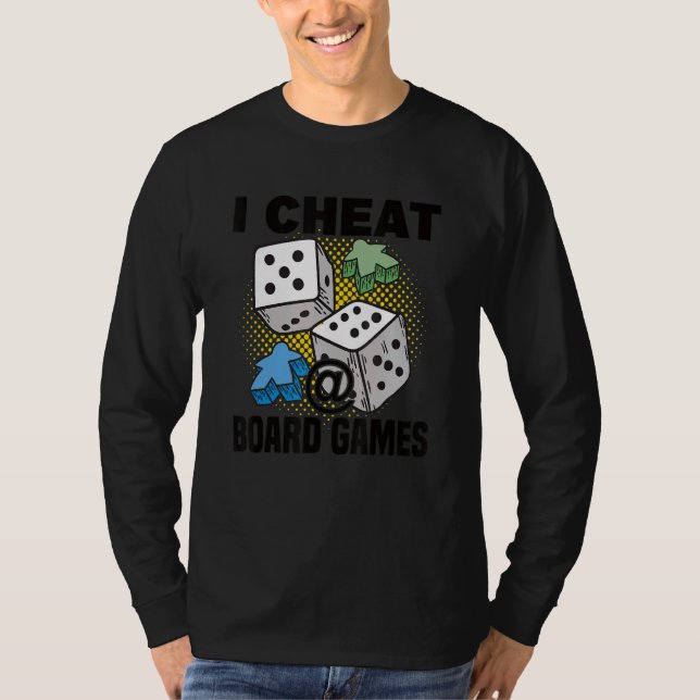 T-shirt tricher à un jeu de société (Devant)