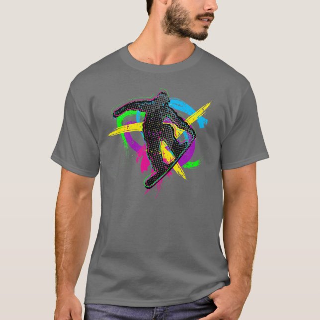 T-shirt Trick de snowboard (Devant)