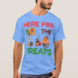 T-shirt Trick D'Halloween Et Traitez Ici Pour Les Soins