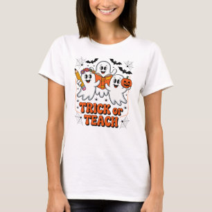 T-shirt Trick Or Teach Halloween Professeur