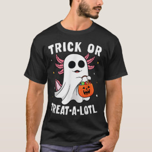 T-shirt Trick Or Treat A Lotl Costume Halloween Axolotl À