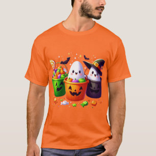 T-shirt Trick or Treat Candy Buckets Design Halloween