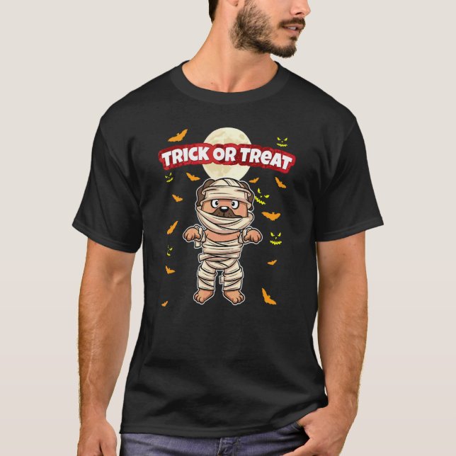 T-shirt Trick Or Treat Épouvantable Créature Salle Hallowe (Devant)