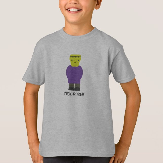 T-shirt Trick or Treat- Frankenstein mignon (Devant)