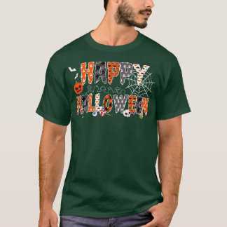 T-shirt Trick or Treat Halloween Chemise Citrouille Happy 