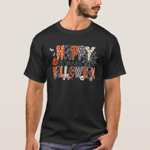 T-shirt Trick Or Treat Halloween Citrouille Joyeux Hallowe