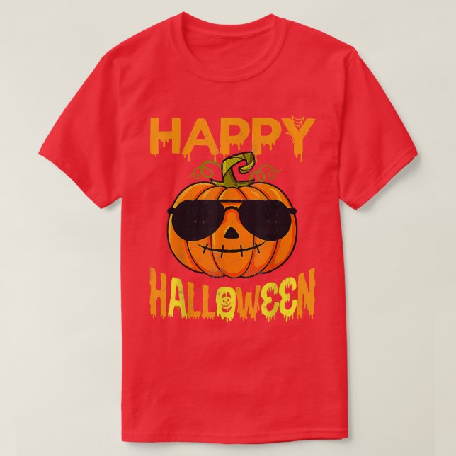 T-shirt Trick Or Treat Halloween Shirt de Pomkin Happy Hal (Design devant)
