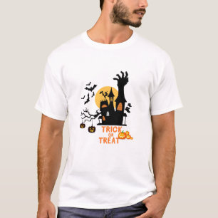 T-shirt Trick or Treat Haunted House & Zombie Halloween