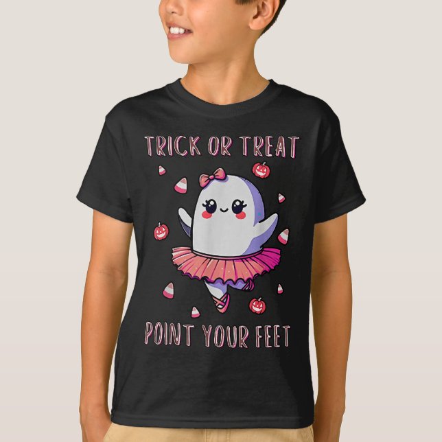 T-shirt Trick Or Treat Int Your Feet Halloween Ghost Dance (Devant)