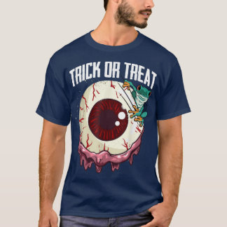 T-shirt Trick Or Treat Lazy Halloween Costume Scary Frog E