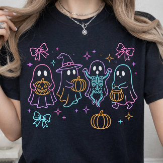 T-shirt Trick or Treat | Néon Halloween Fantôme Effrayant