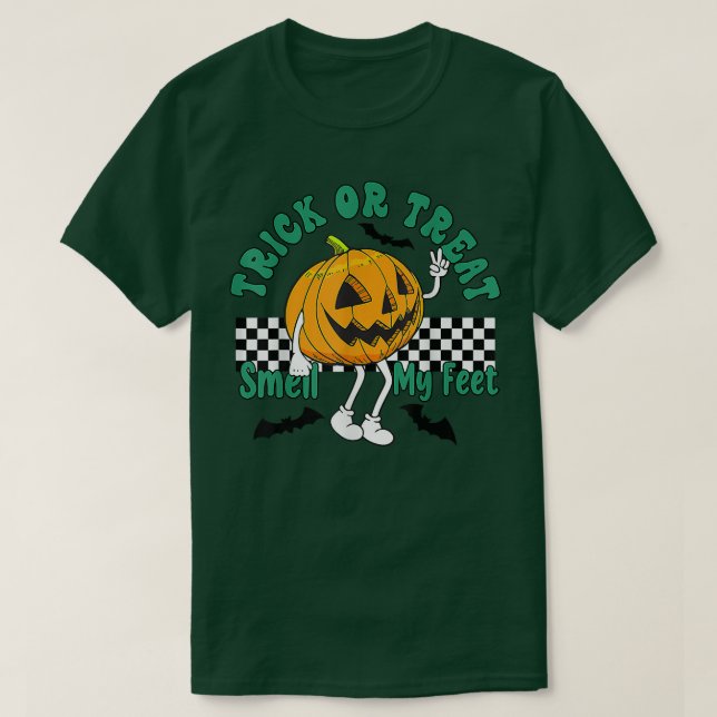 T-shirt Trick or Treat odore my Feet Dit Funny Hallowee (Design devant)