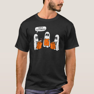 T-shirt Trick Or Treat Paresseux Diy Halloween Fantôme Gar