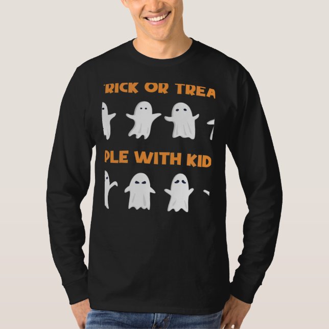 T-shirt Trick or Treat People With Kindness Halloween (Devant)