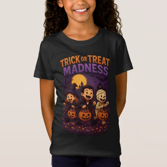 T-Shirt Trick or Treat Retro Halloween Vêtements Hommes fe (Devant)