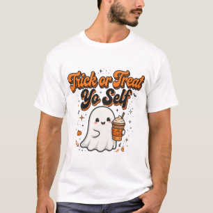 T-shirt Trick Or Treat Toi Même Mignon Fantôme Pumpkin Spi