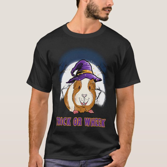 T-shirt Trick Or Wheek Halloween Guinea Pigs (Devant)
