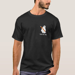 T-shirt Trick Ou Enseigner Éffrayant Cuisinier Ghost Hallo