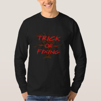 T-shirt Trick Ou Fixation Halloween Mécanique Scary Servic