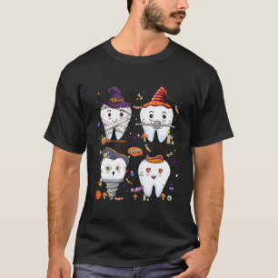 T-shirt Trick Ou Le Dénstiste Halloween Dental Squad