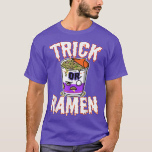 T-shirt Trick ou Ramen Costume Halloween Top mignon Effray
