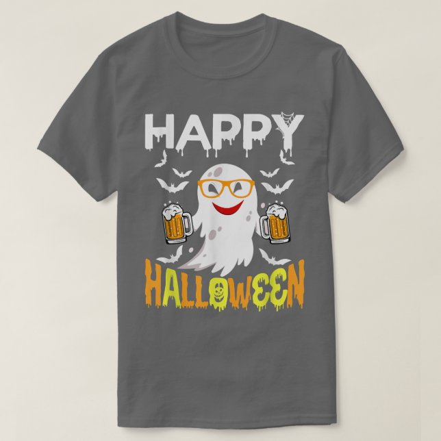 T-shirt Trick Ou Traiter Halloween Chemise Fantôme Citroui (Design devant)