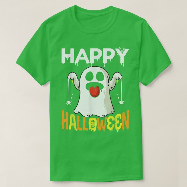 T-shirt Trick Ou Traiter Halloween Chemise Fantôme Citroui (Design devant)