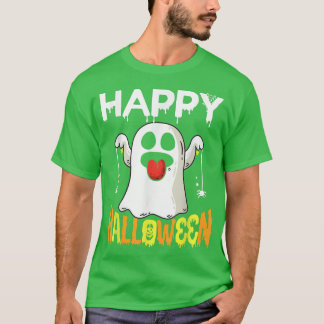 T-shirt Trick Ou Traiter Halloween Chemise Fantôme Citroui